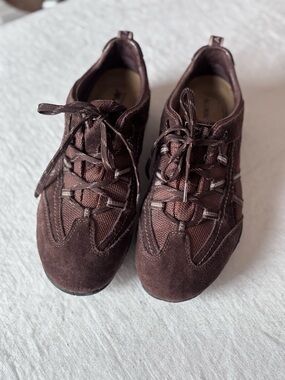 Women’s Mephisto Allrounder Brown Leather /Suede Waterproof Lace Up Hiking Shoes